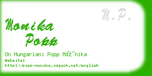 monika popp business card